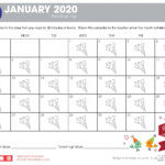 January Tracking Calendar Holiday The Pizza Hut BOOK IT Program
