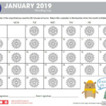 January Tracking Calendar Seasonal The Pizza Hut BOOK IT Program