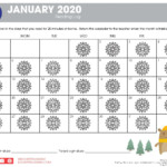 January Tracking Calendar Seasonal The Pizza Hut BOOK IT Program
