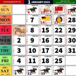 KALENDAR KUDA MALAYSIA TAHUN 2019 KALENDAR KUDA MALAYSIA