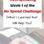 No Spend January 1 Week Review No Spend Challenge Work From Home