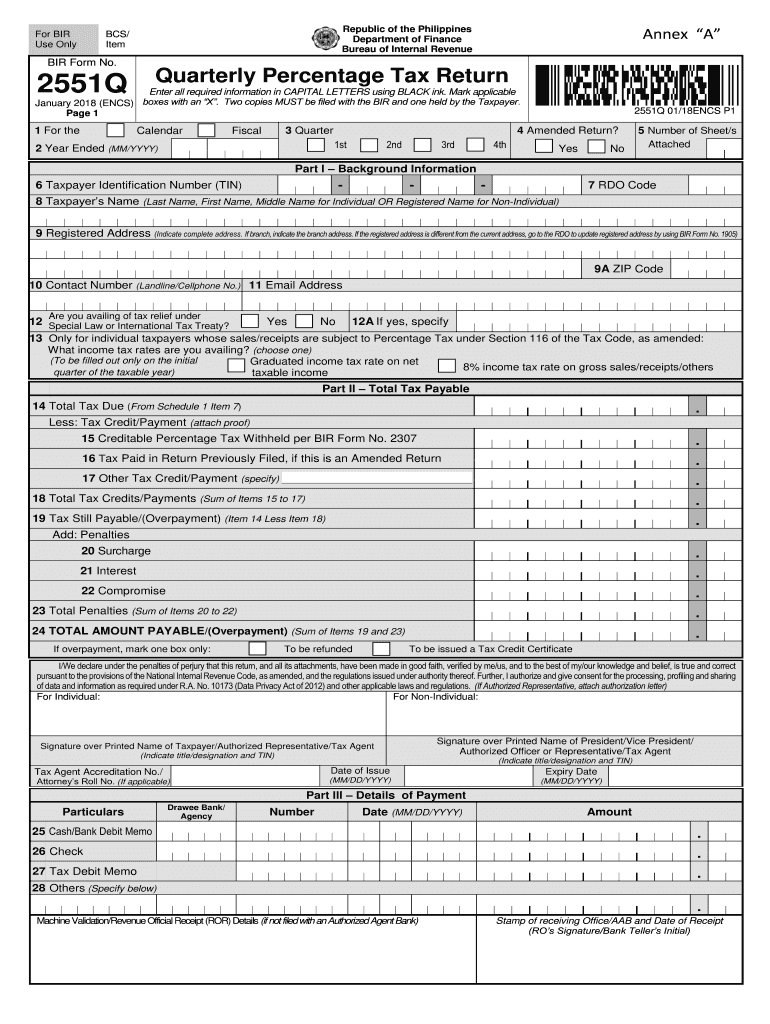 PH BIR 2551Q 2018 2021 Fill And Sign Printable Template Online US 