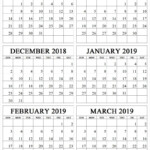 Print Calendar November December January Calendar Printables Free 