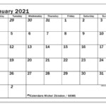 Printable January 2021 66MS Calendar Michel Zbinden EN