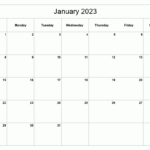 Printable January 2023 Calendar Free Printable Calendars