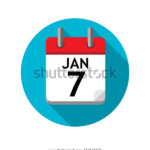 Spiral Calendar Page Single Day 7th Stock Vector Royalty Free 553534174