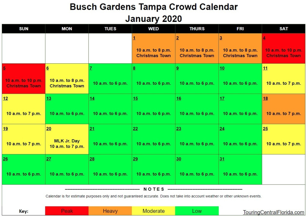 Universal Orlando Crowd Calendar 2021 January FREE Universal Orlando 