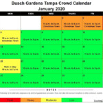 Universal Orlando Crowd Calendar 2021 January FREE Universal Orlando